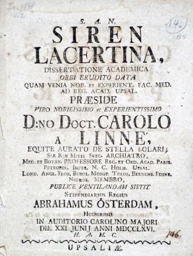 Siren lacertina ... cover